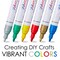 6 Colors Paint Pens Markers - Permanent Oil Based Paint Markers for Metal Wood, Paint Pens for Fabric Paint Ceramic Plastic Canvas Rock Painting Glass Tire, Waterproof for Adults